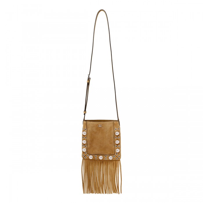Nellcôte suede small shoulder bag