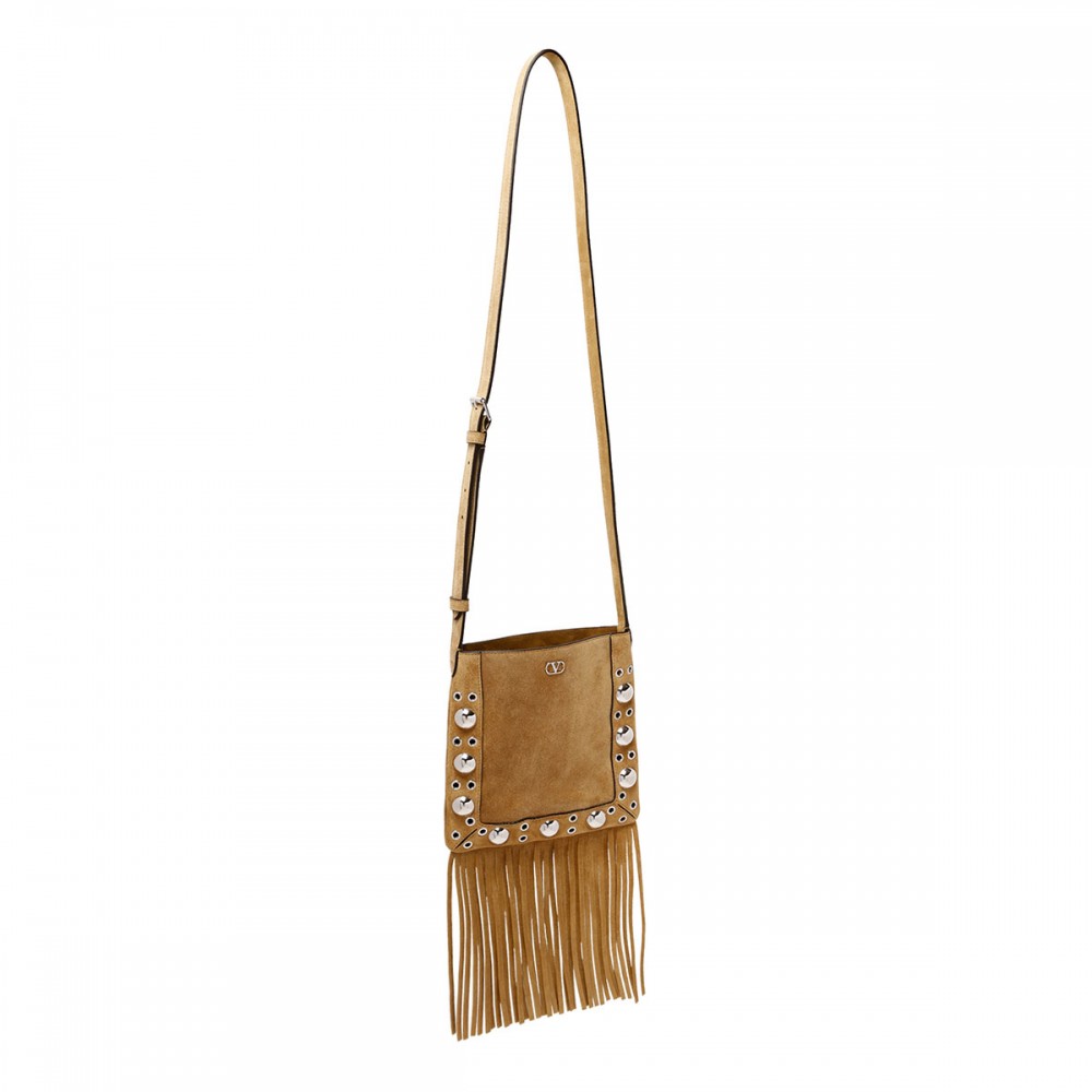Nellcôte suede small shoulder bag