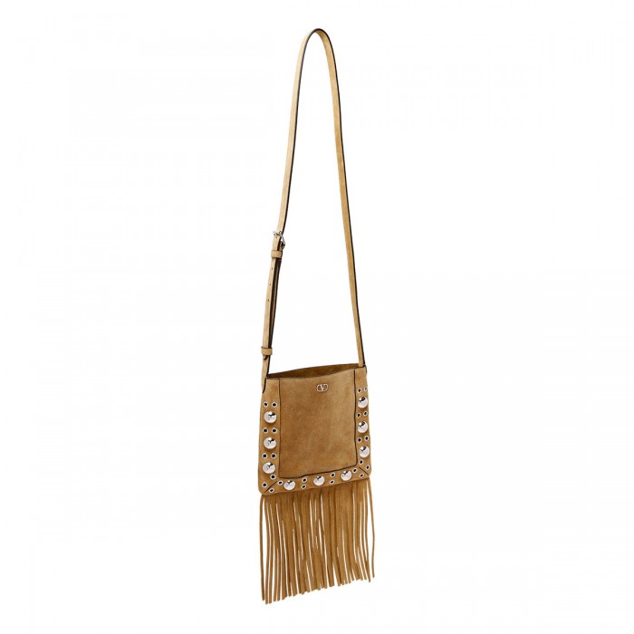 Nellcôte suede small shoulder bag
