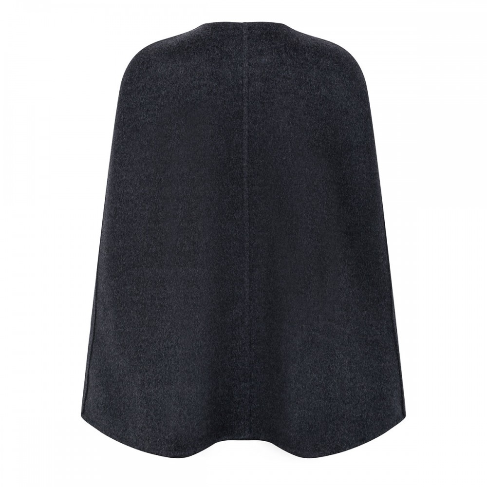Silk wool cape