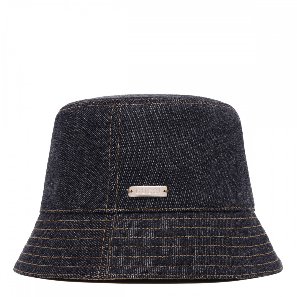 Denim bucket hat