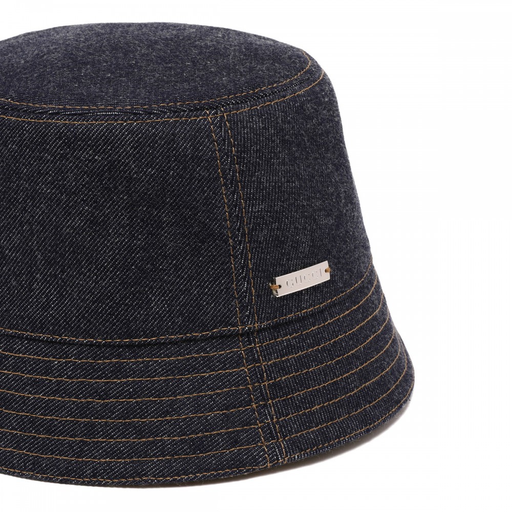 Denim bucket hat