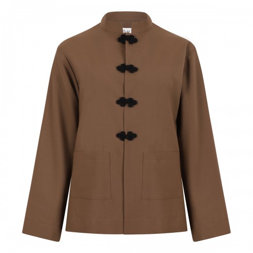 Mandarin wool jacket