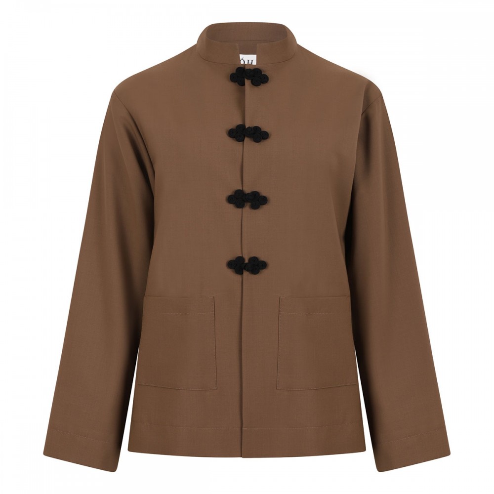 Mandarin wool jacket