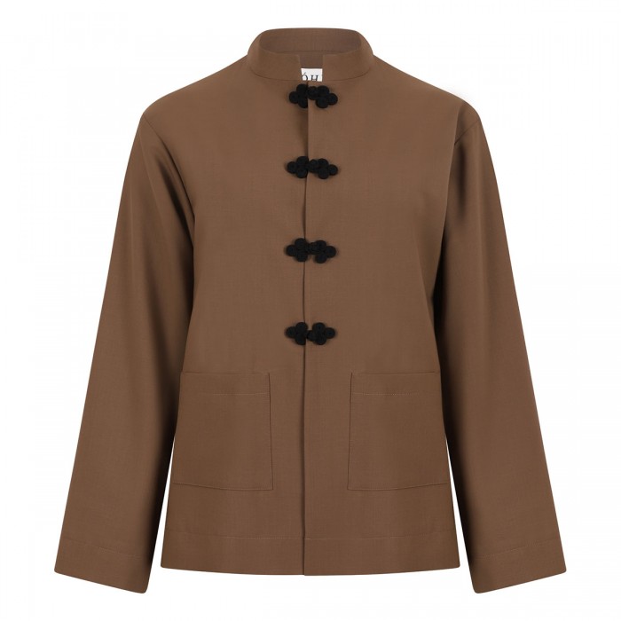 Mandarin wool jacket