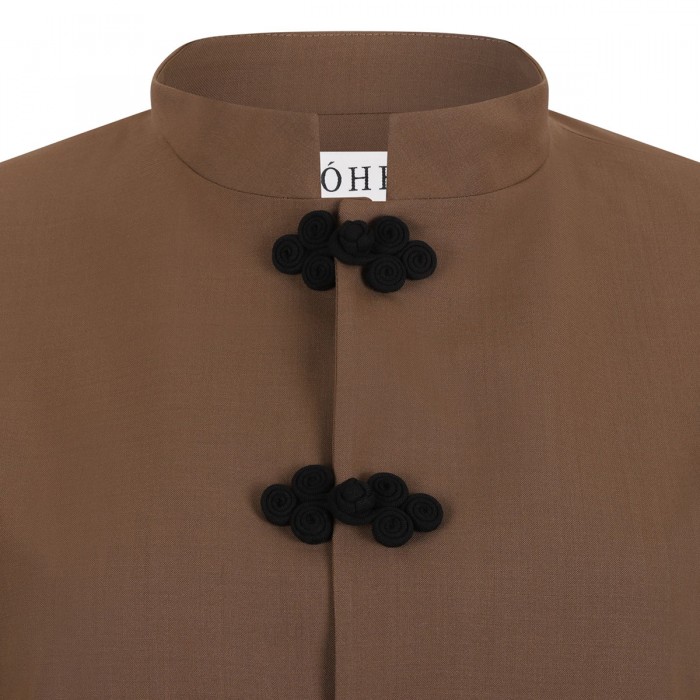 Mandarin wool jacket