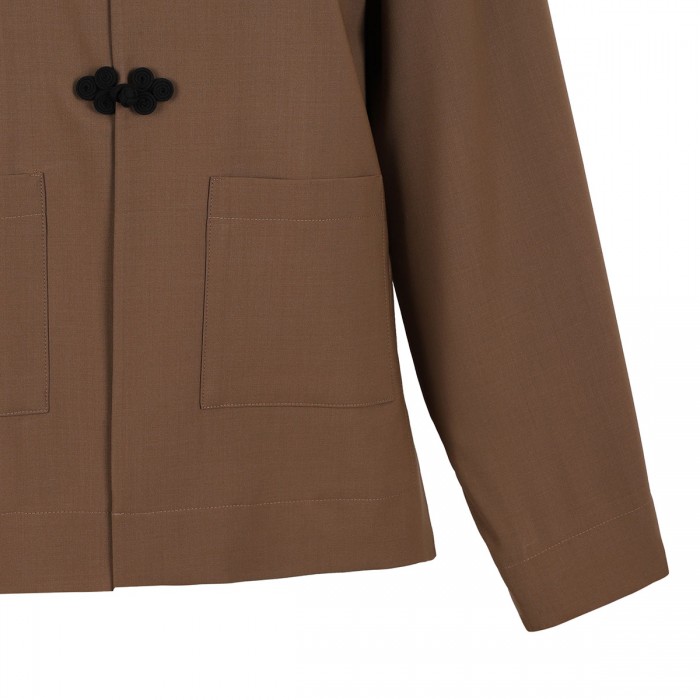 Mandarin wool jacket