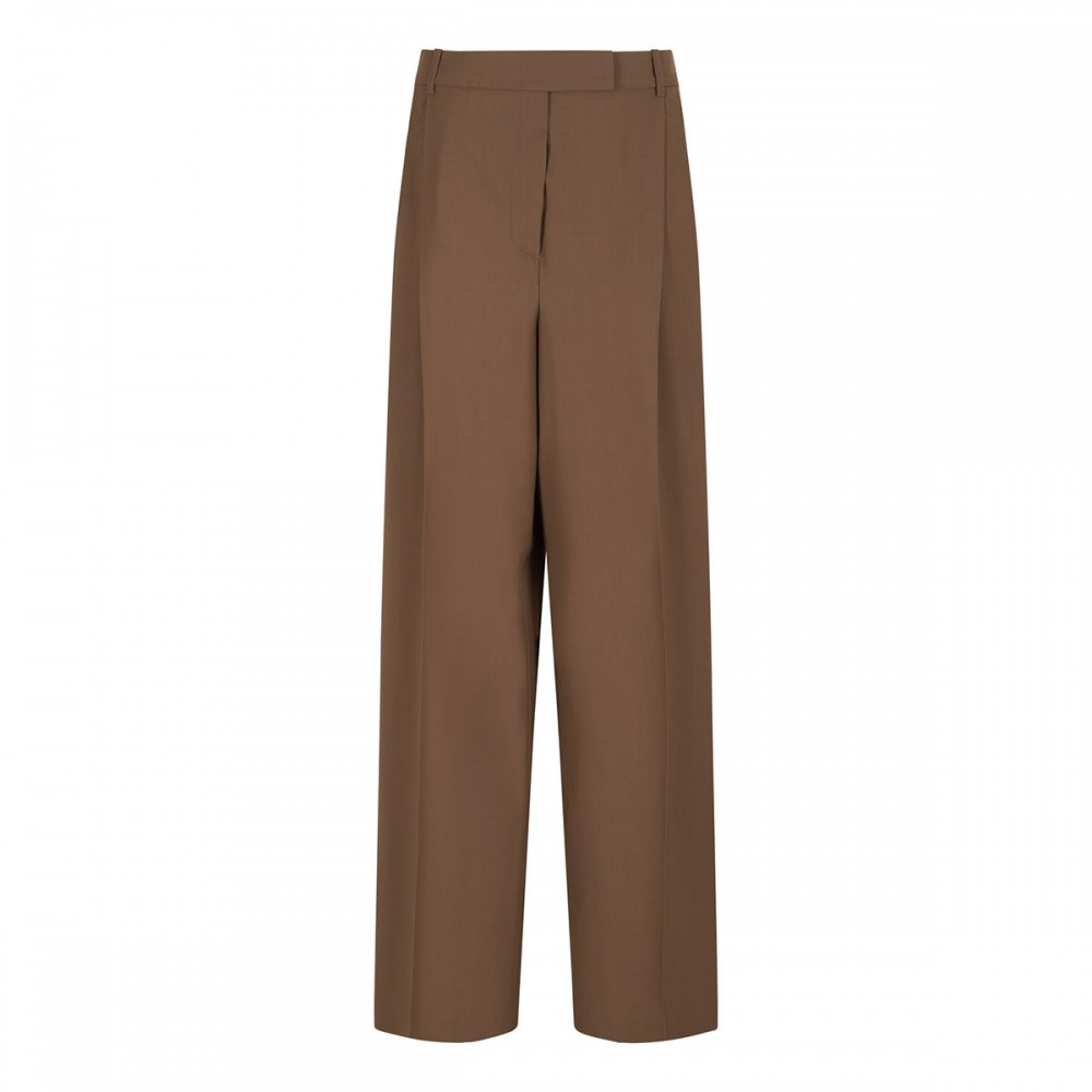 Mid-waist tailored pants