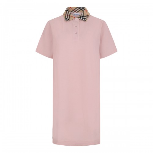 Check polo shirt dress