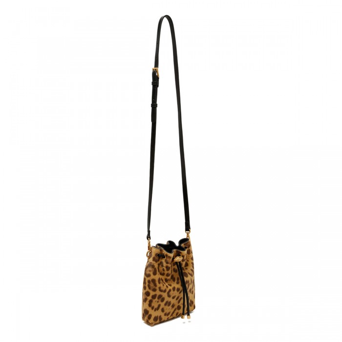 Leopard Bon Bon bucket bag