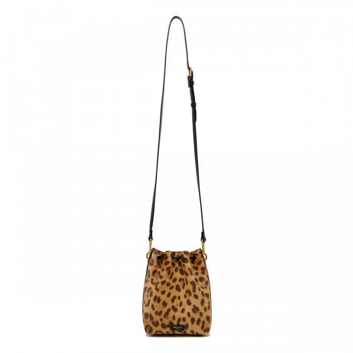 Leopard Bon Bon bucket bag
