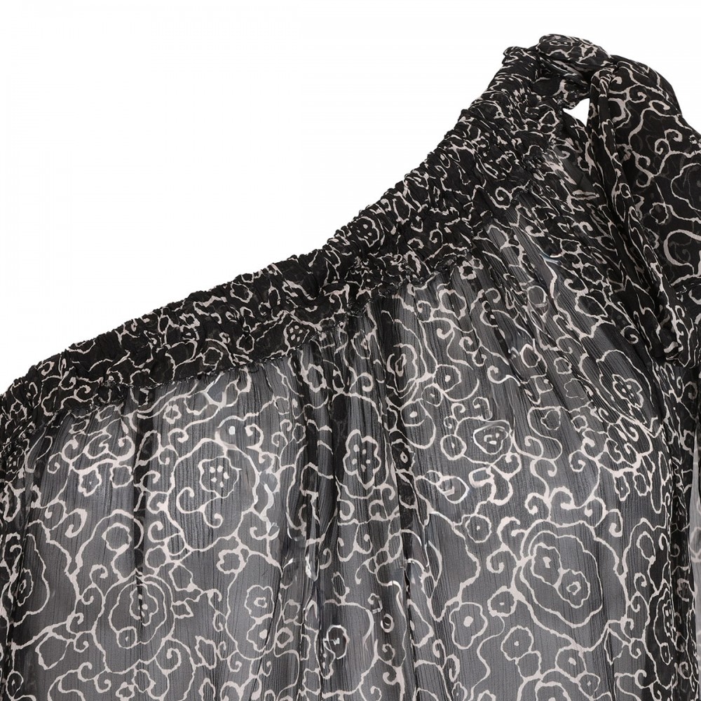 Loeva printed muslin top