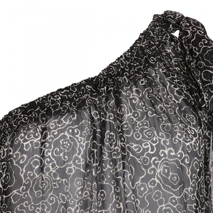 Loeva printed muslin top