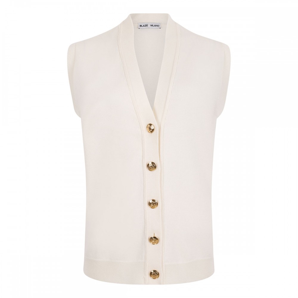 Maine wool blend vest