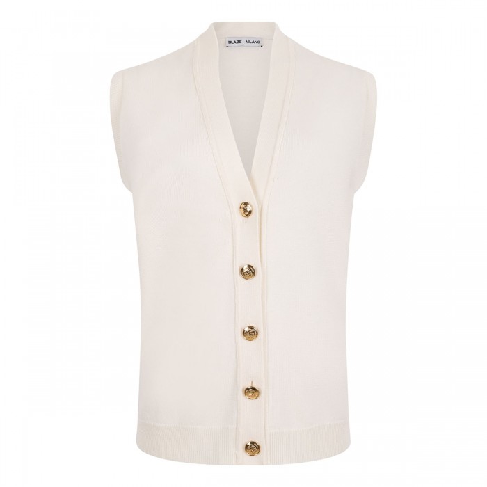 Maine wool blend vest