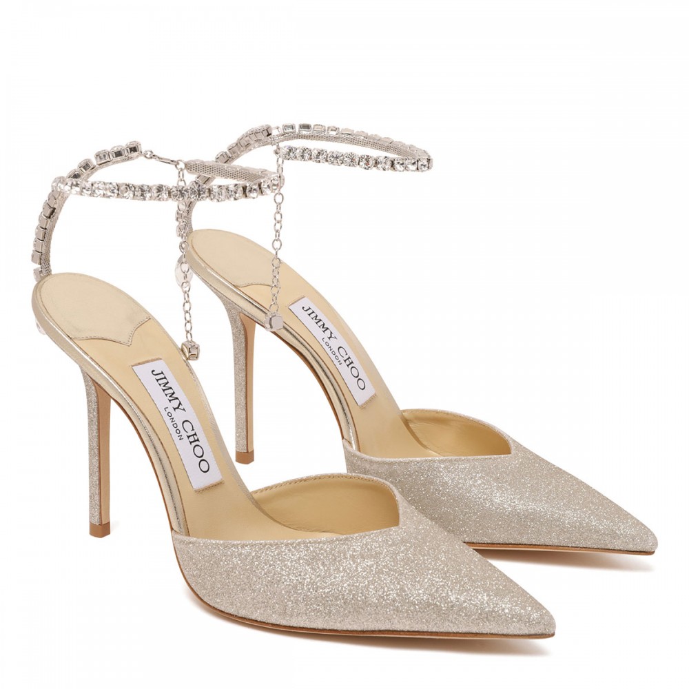 Saeda 100 glittery pumps