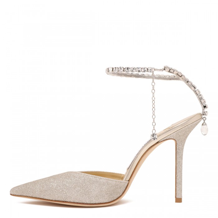 Saeda 100 glittery pumps