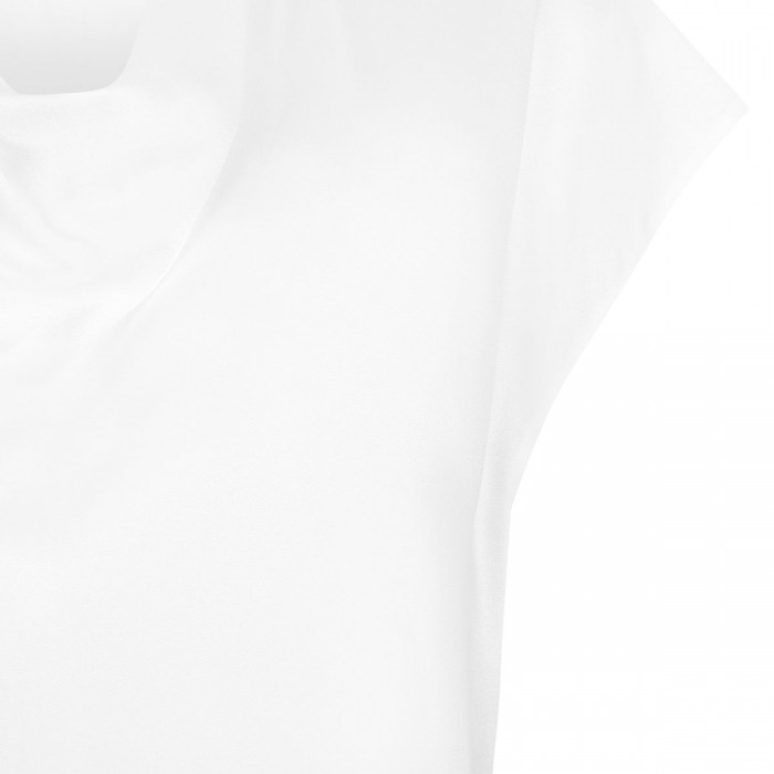 Silk cowl-neck blouse