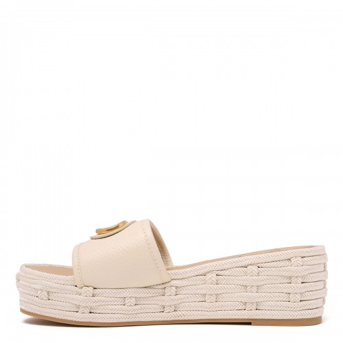 Light ivory slide espadrillas 2