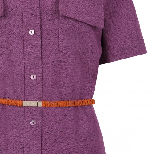 Violet viscose blend shirt... 2