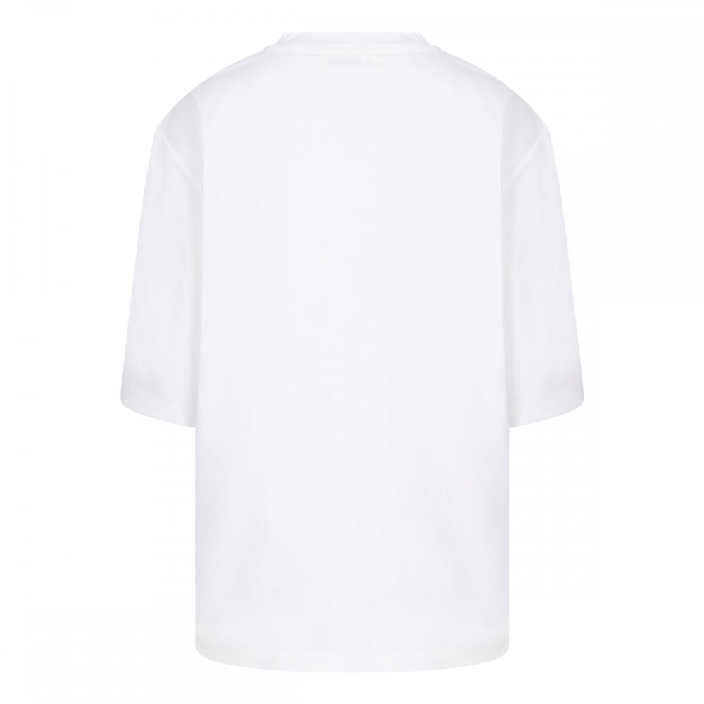 Oversized cotton silk T-shirt
