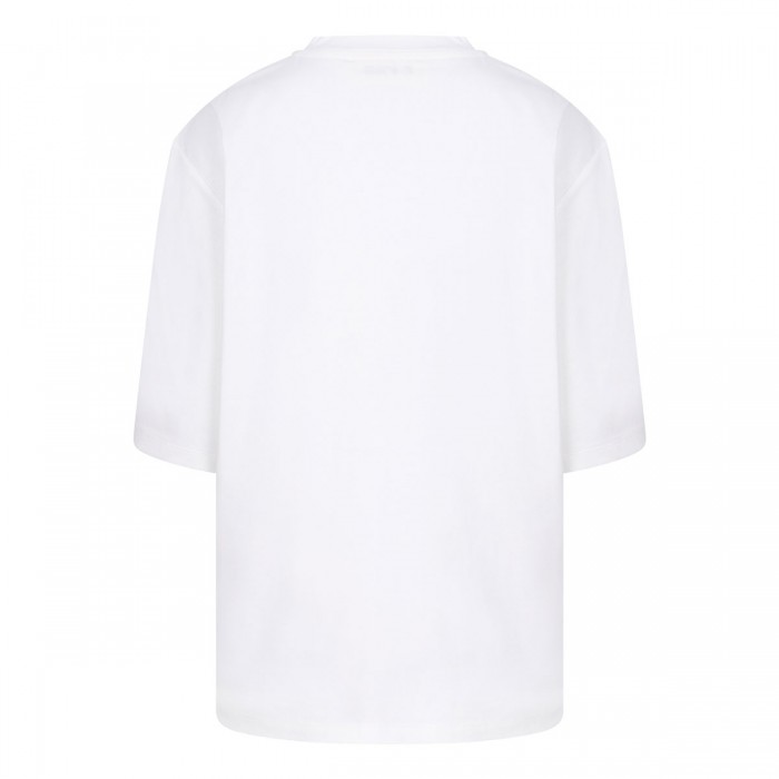 Oversized cotton silk T-shirt
