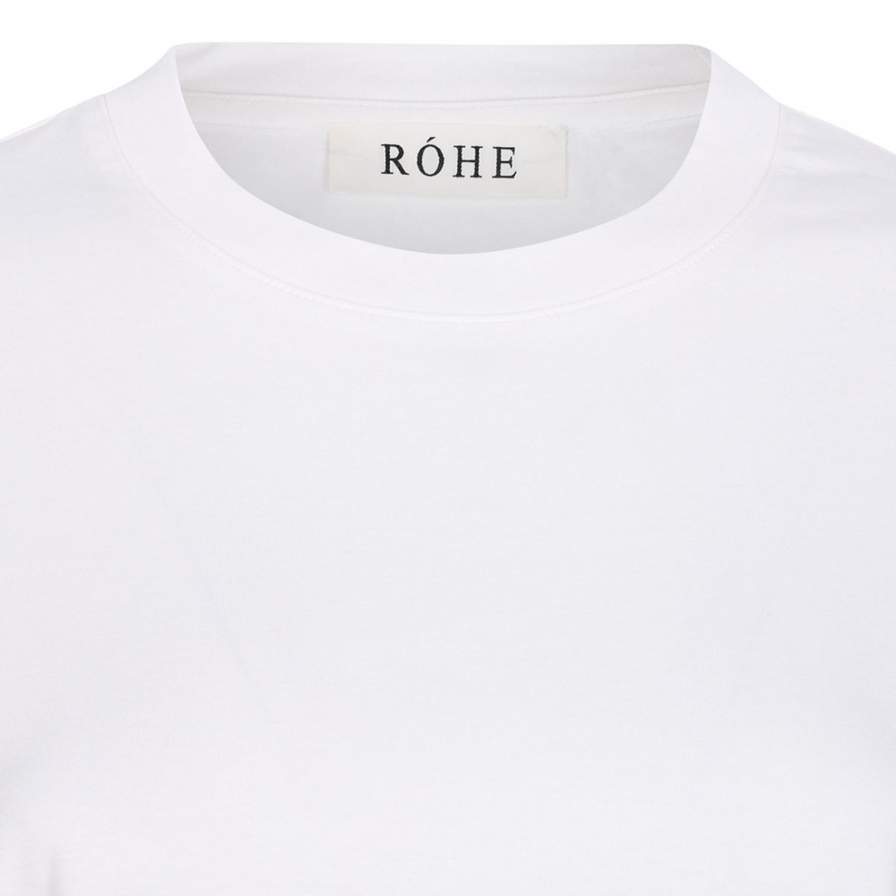 Oversized cotton silk T-shirt