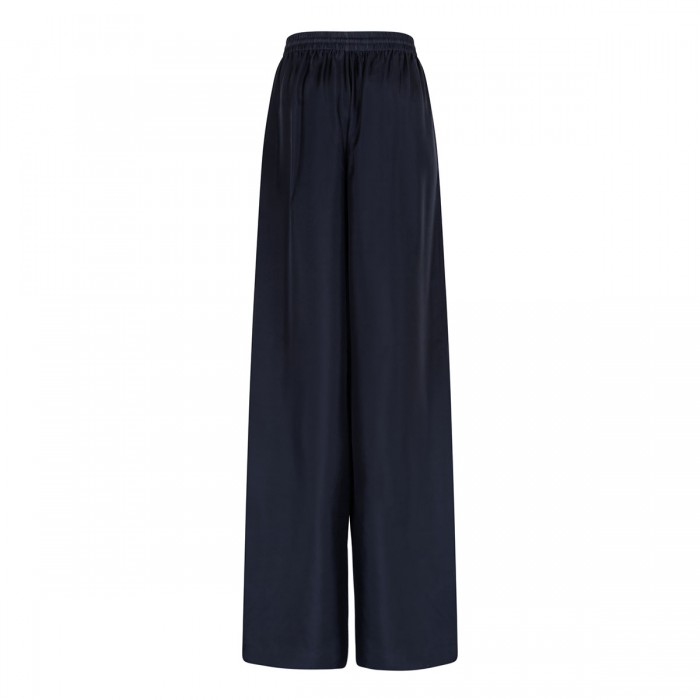 Wide leg silk pants