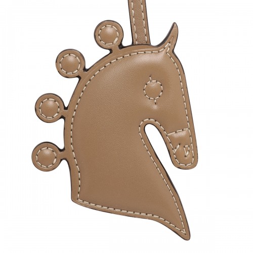 Taupe horse bag charm 2