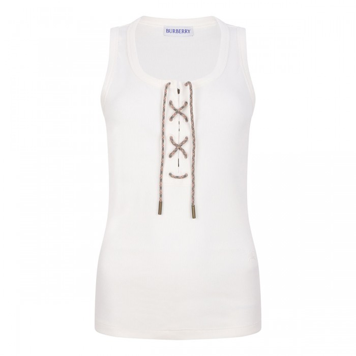 Check trims tank top