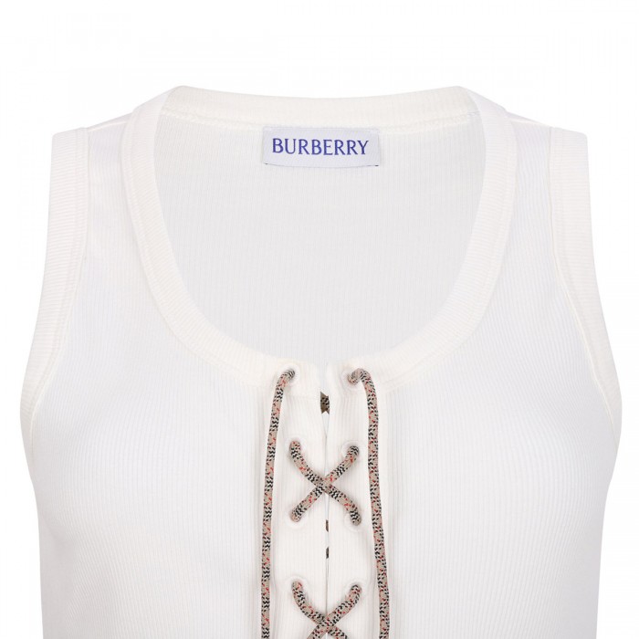 Check trims tank top