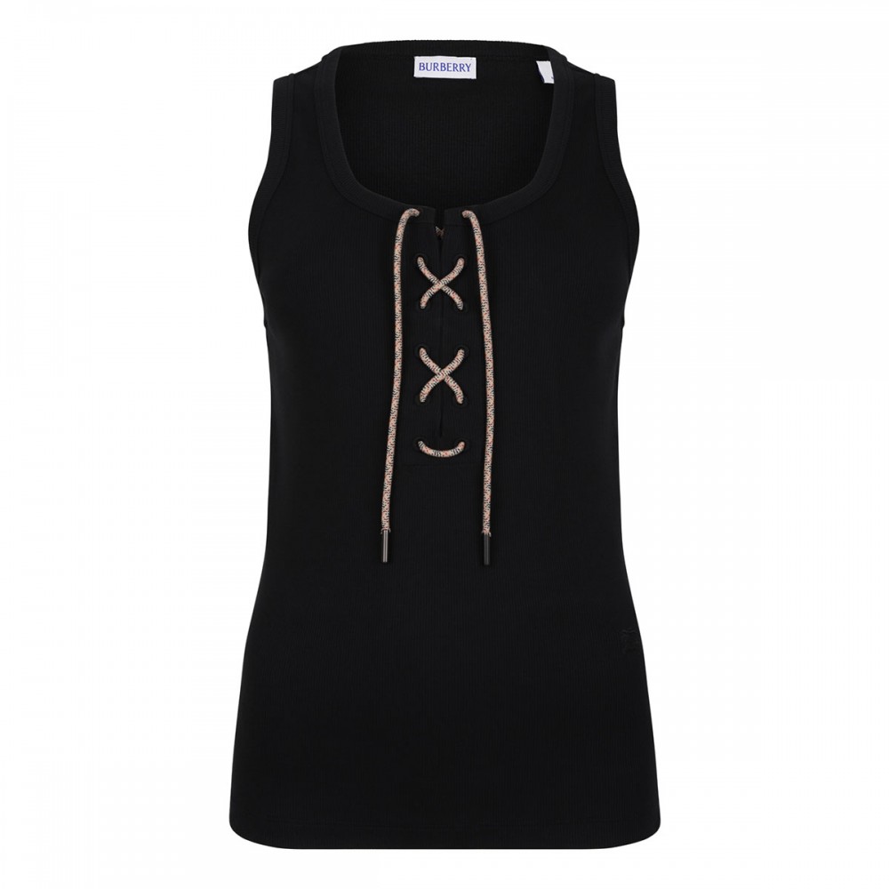 Check trims tank top