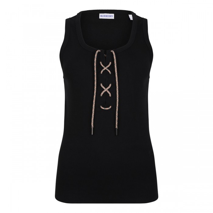 Check trims tank top