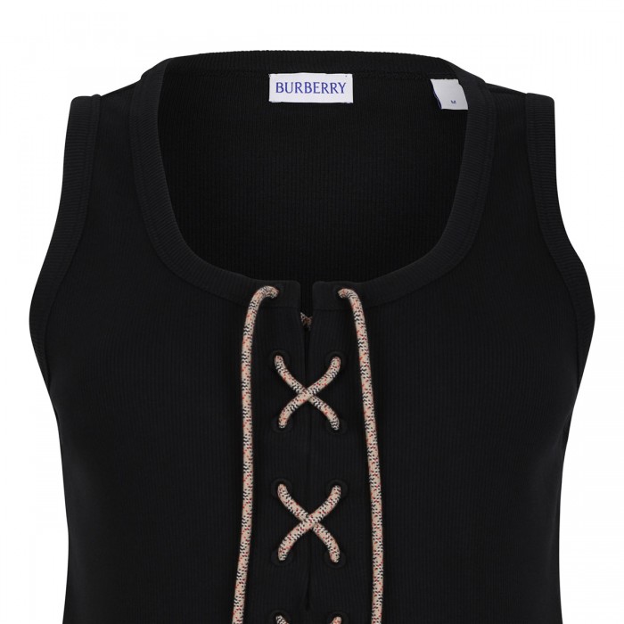 Check trims tank top