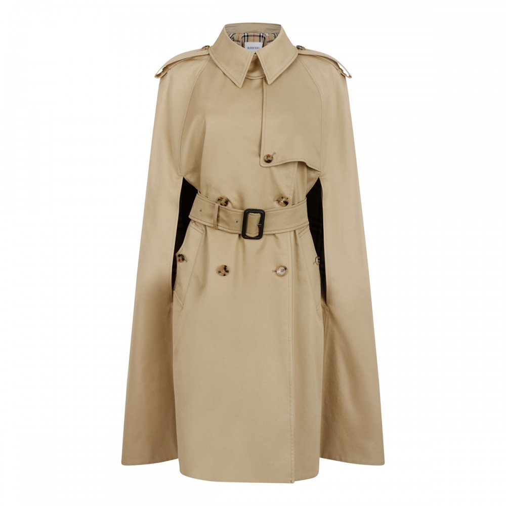 Belmont gabardine trench cape