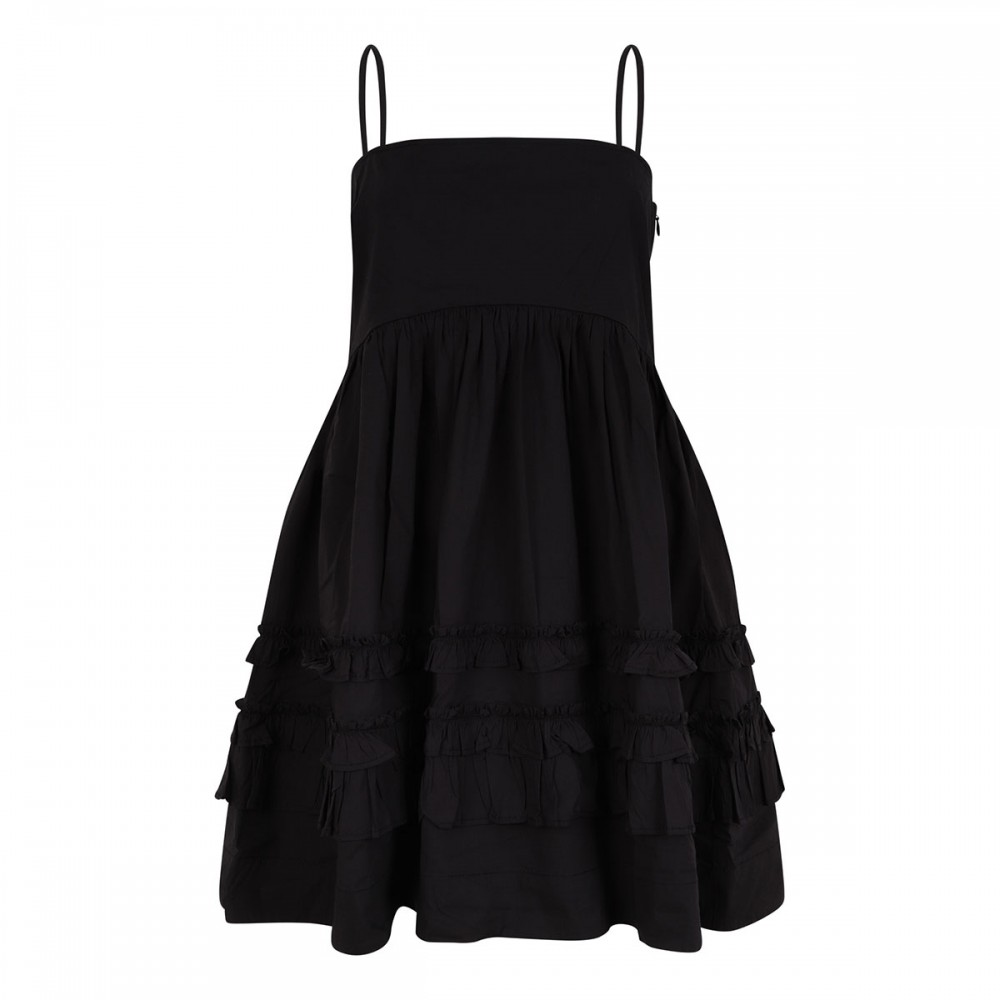 Black mini frill dress