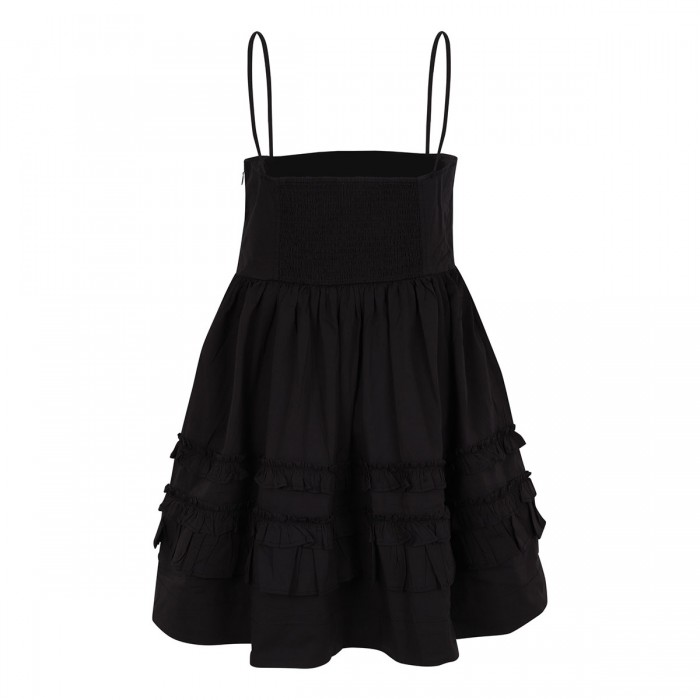 Black mini frill dress