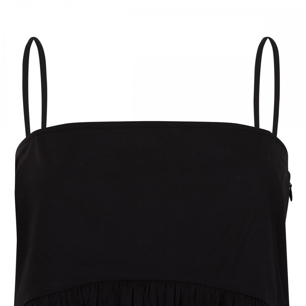 Black mini frill dress