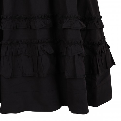 Black mini frill dress 2