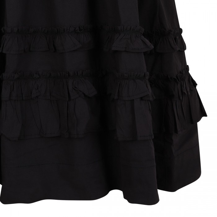Black mini frill dress