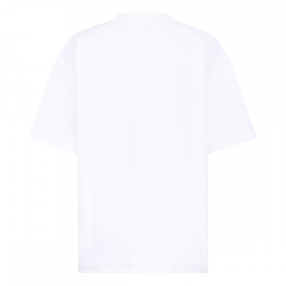 White beaded tiger T-shirt