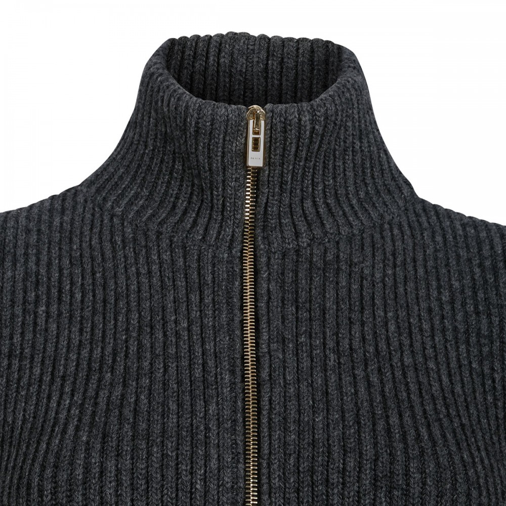 Peplum knitted cardigan