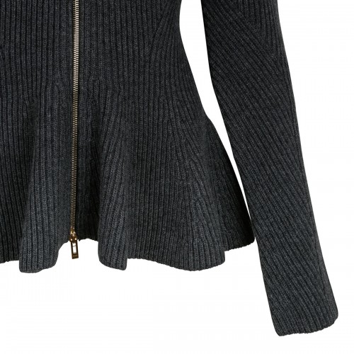 Peplum knitted cardigan 2