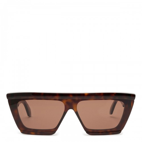 Tortoiseshell mask sunglasses