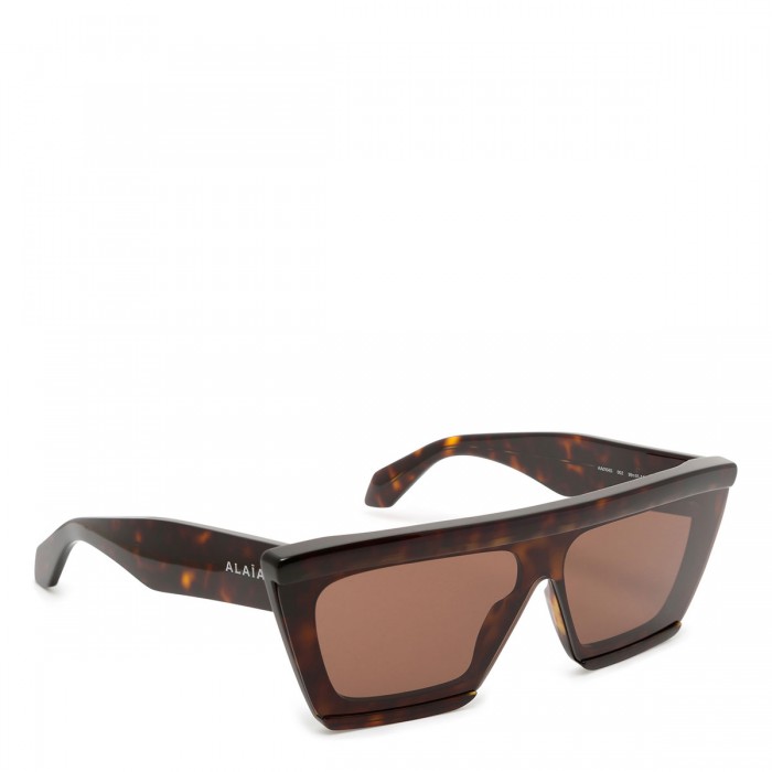 Tortoiseshell mask sunglasses
