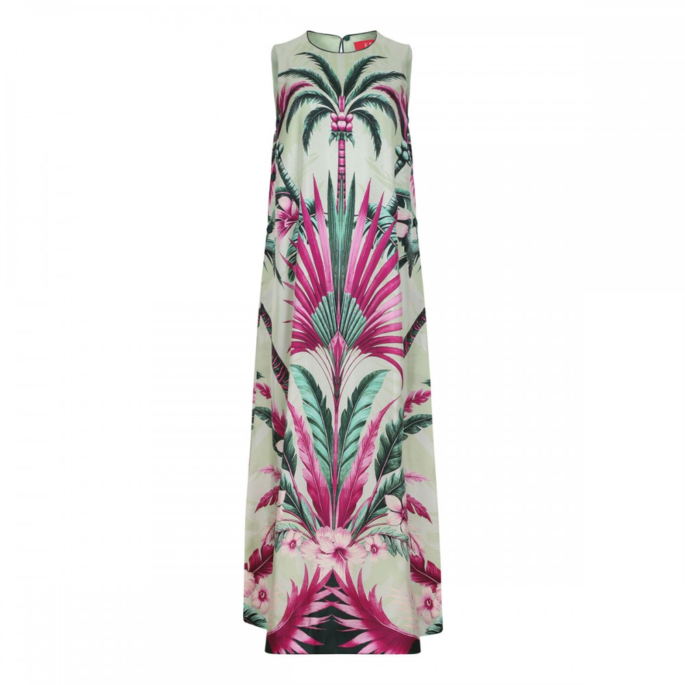 Penelope palm print dress