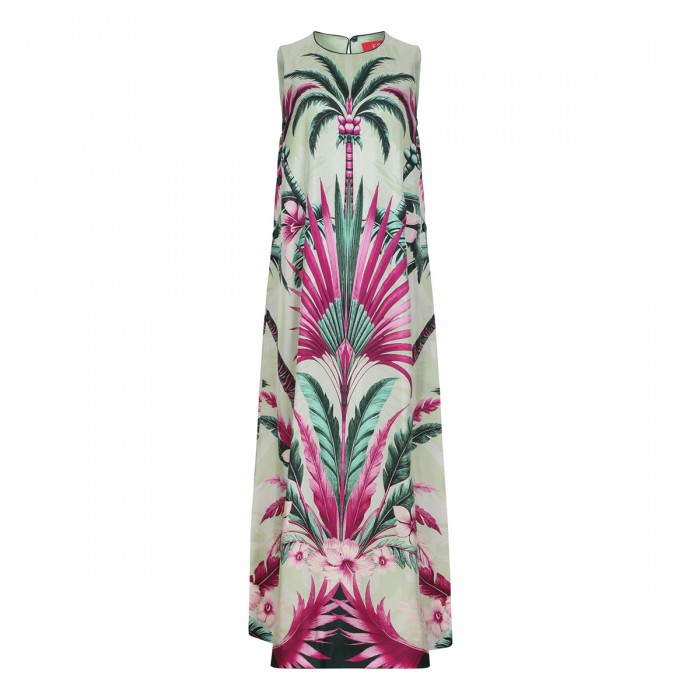 Penelope palm print dress