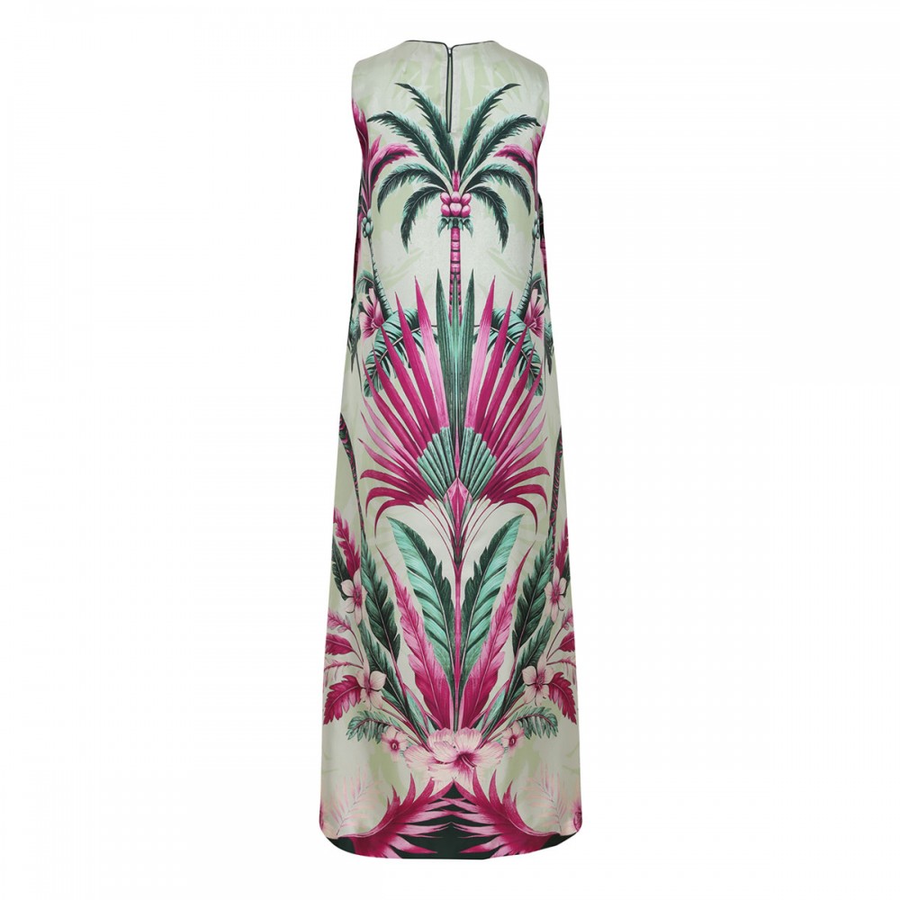 Penelope palm print dress