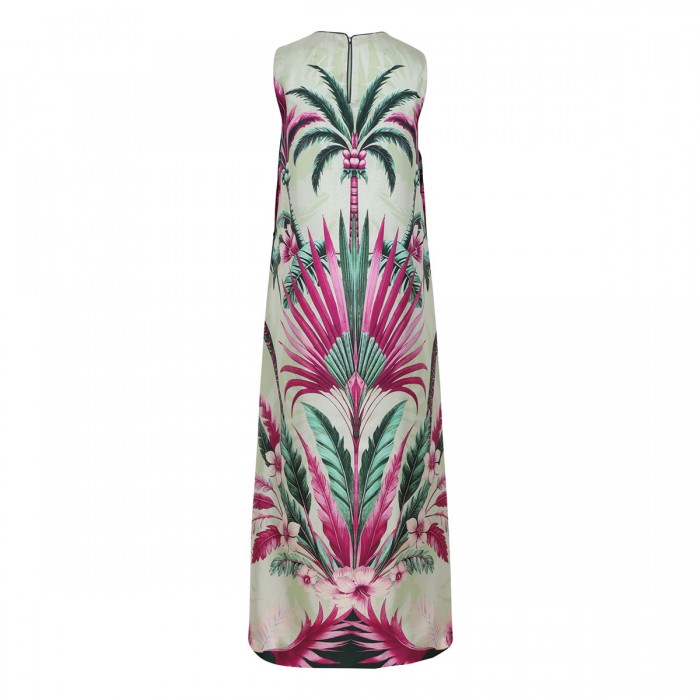 Penelope palm print dress