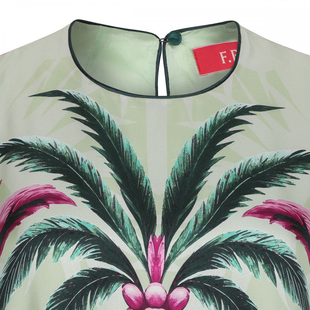 Penelope palm print dress